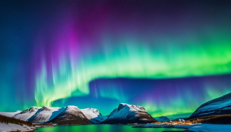 Northern Lights viewing points near Trøndelag Norway