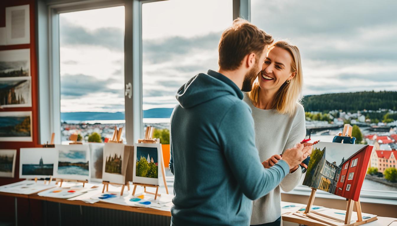 Couples' art classes in Trondheim