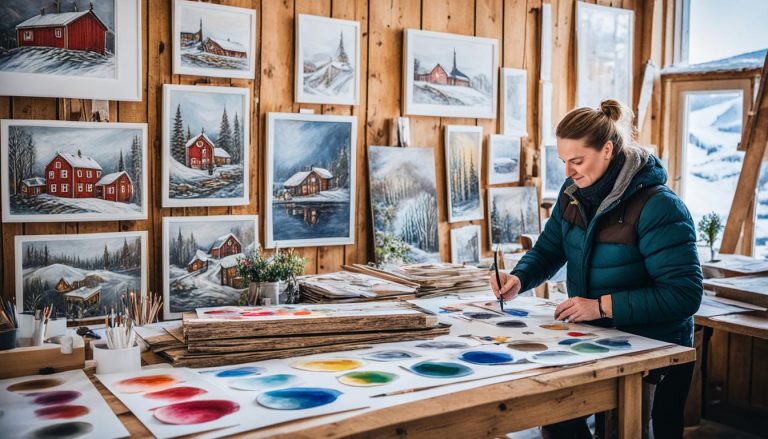 Røros for art lovers: galleries and workshops